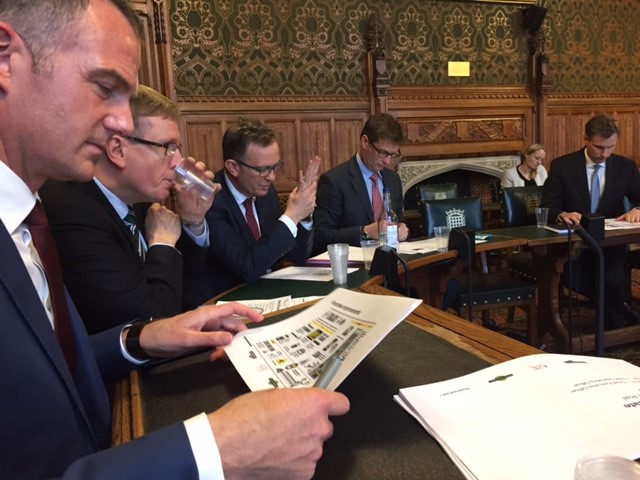 Sir Nicholas Soames and Dr Peter Kyle Co-Chairing a meeting of the APPG on Southern Railway