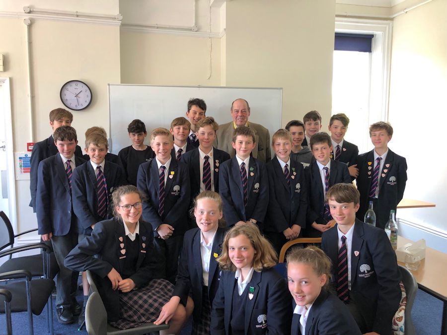 Sir Nicholas Soames MP visits Great Walstead School in Lindfield