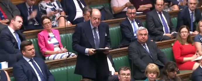Sir Nicholas Soames speaking in the House of Commons, July 2018