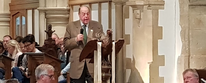 Sir Nicholas Soames MP addresses the LAMBS public meeting