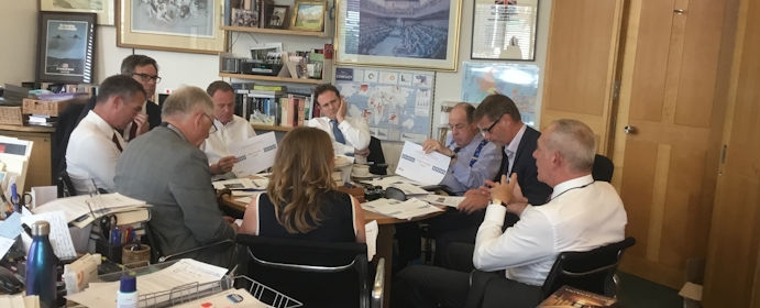 Sir Nicholas and Peter Kyle MP, Joint Chair of the APPG on Southern Rail, hosting a meeting of the Group with the Management of GTR and Network Rail. House of Commons, Wednesday, 17th July, 2019.