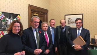Sir Nicholas Soames leads delegation to see Secretary of State for Education on schools funding.