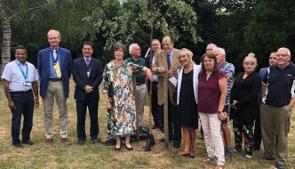 Sir Nicholas Soames opening Greenaway Residential Estate Agency in East Grinstead 