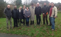 Sir Nicholas donates trees to the local community in Priory Way in Haywards Heath.