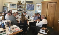 Sir Nicholas and Peter Kyle MP, Joint Chair of the APPG on Southern Rail, hosting a meeting of the Group with the Management of GTR and Network Rail. House of Commons, Wednesday, 17th July, 2019.
